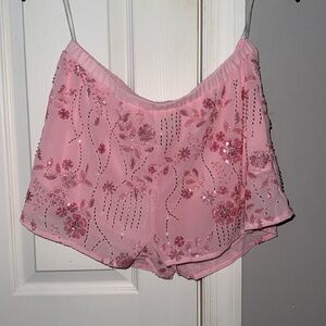 Peppermayo Mercer Sequin Mini Shorts
